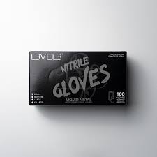 L3VEL3 Professional Nitrile Gloves (Liquid Metal)