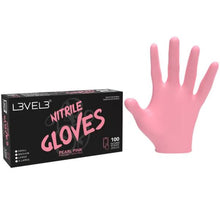 Load image into Gallery viewer, L3VEL3 Professional Nitrile Gloves (Pearl Pink)
