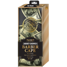 Load image into Gallery viewer, BLACK ICE PROFESSIONAL - PREMIUM GRAPHIC Money Shower BARBER CAPE
